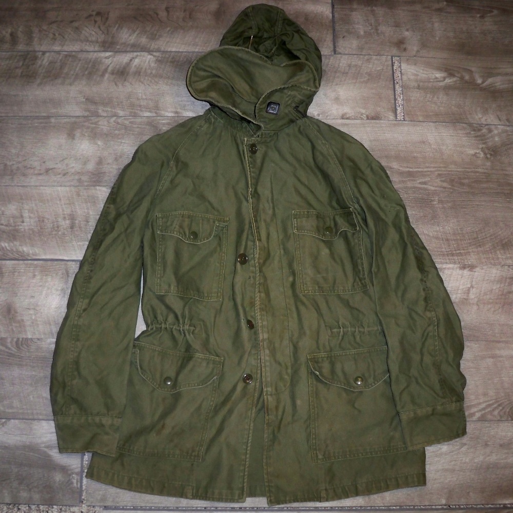 Vietnam Nam War Era US M-65 Ownbey Military OG-107 Wind Resistant Coat Jacket Sm